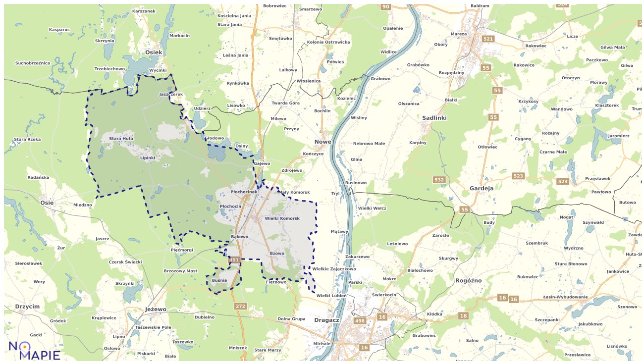 Mapa Geoportal Warlubie